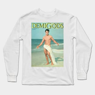 DEMIGODS - Vintage Physique Muscle Male Model Magazine Cover Long Sleeve T-Shirt